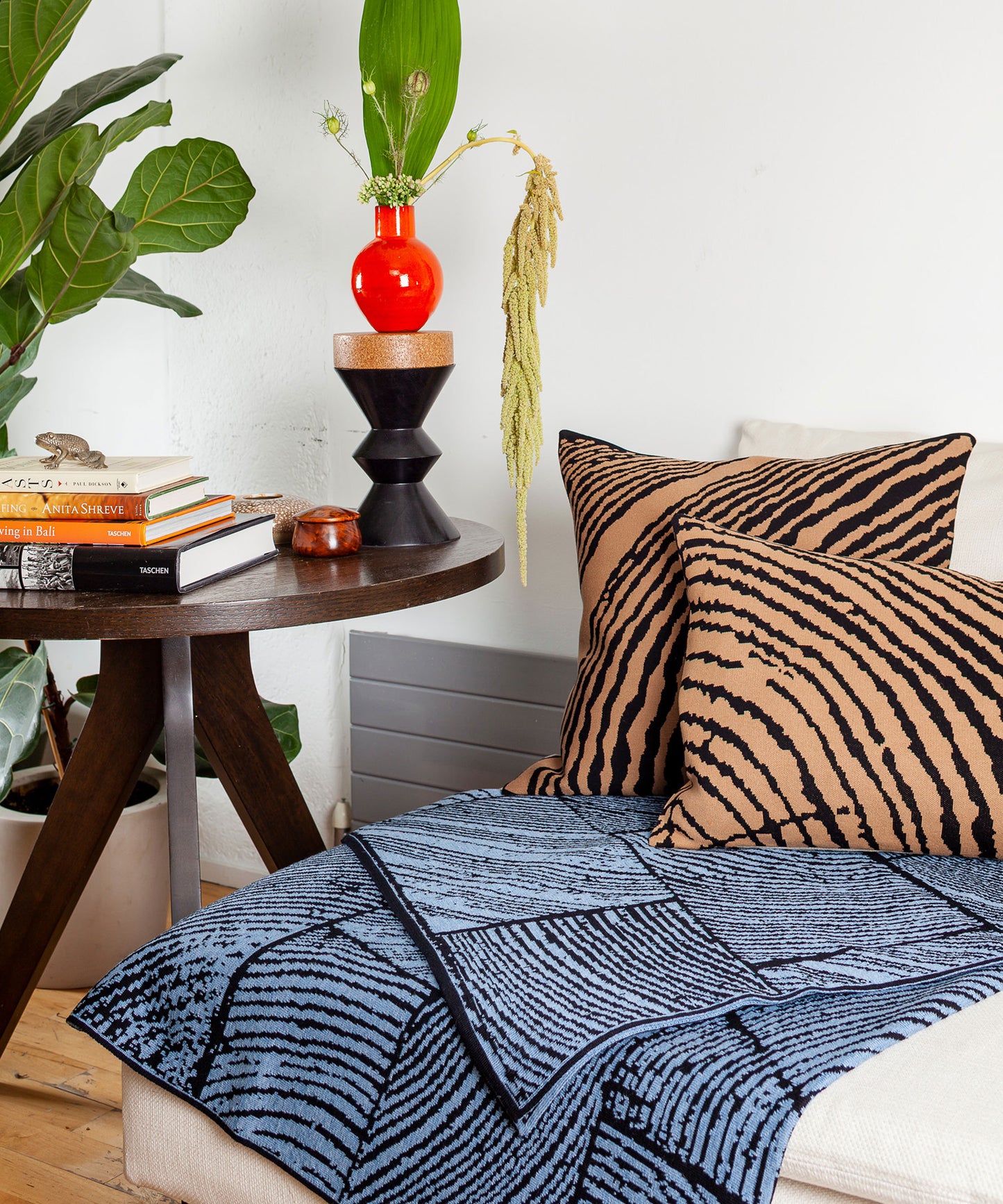 Wood Block Cushion - Square