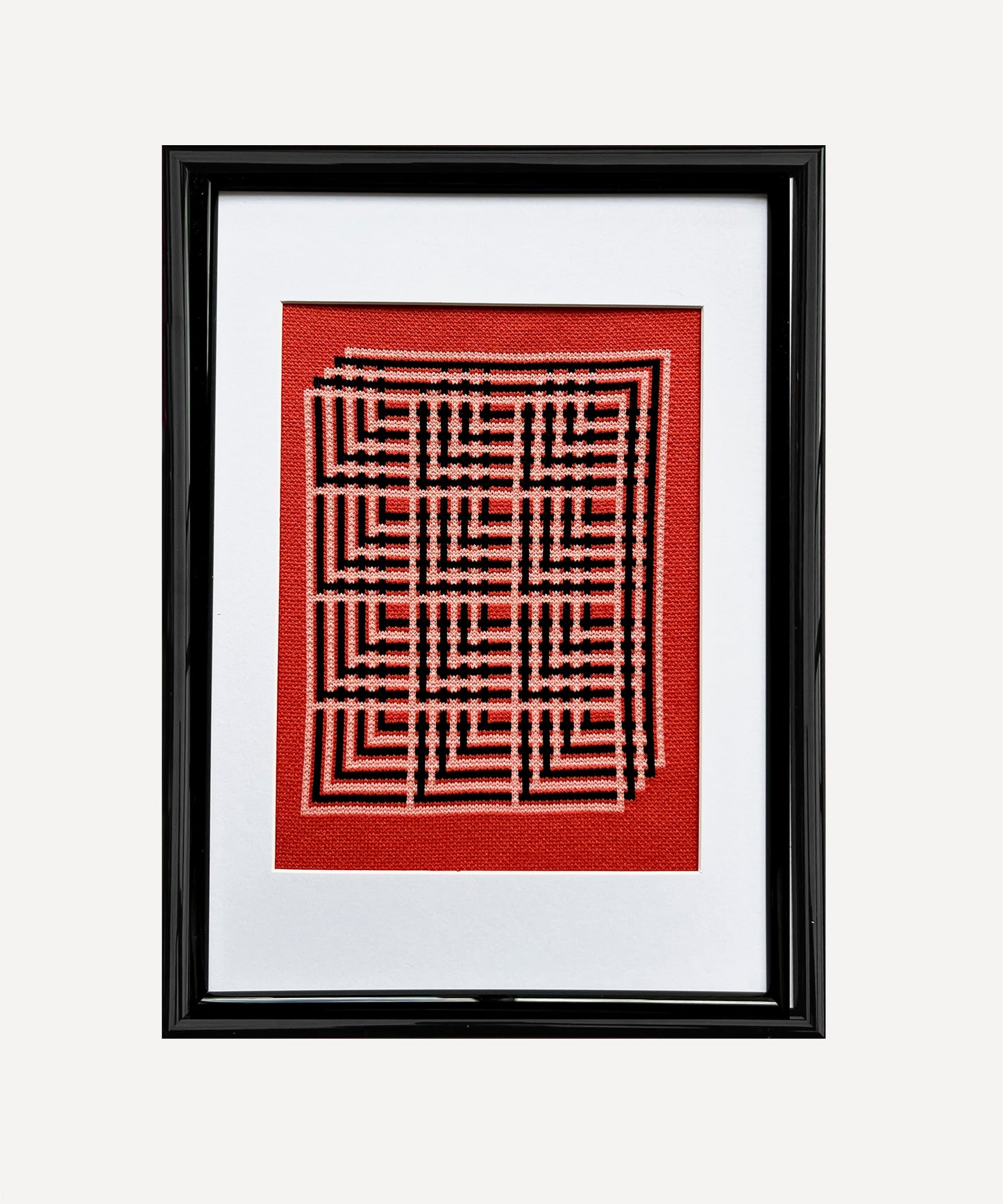 Framed Knit - Red Mirante - A4