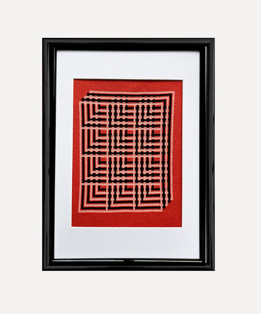 Framed Knit - Red Mirante - A4