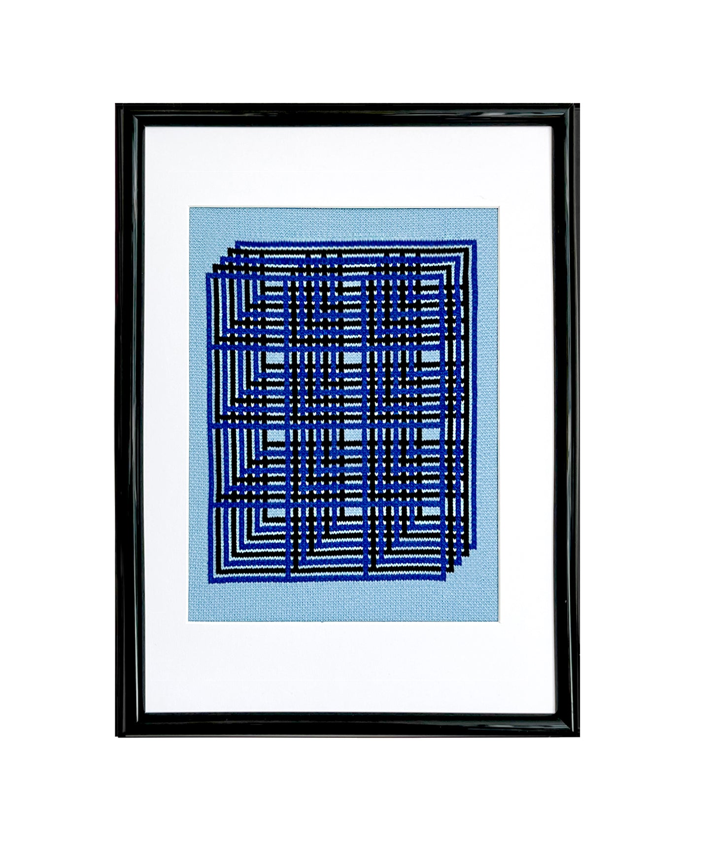 Framed Knit - Sky Pavilion- A4