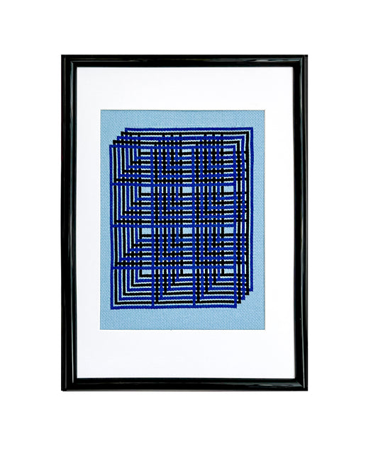 Framed Knit - Sky Pavilion- A4