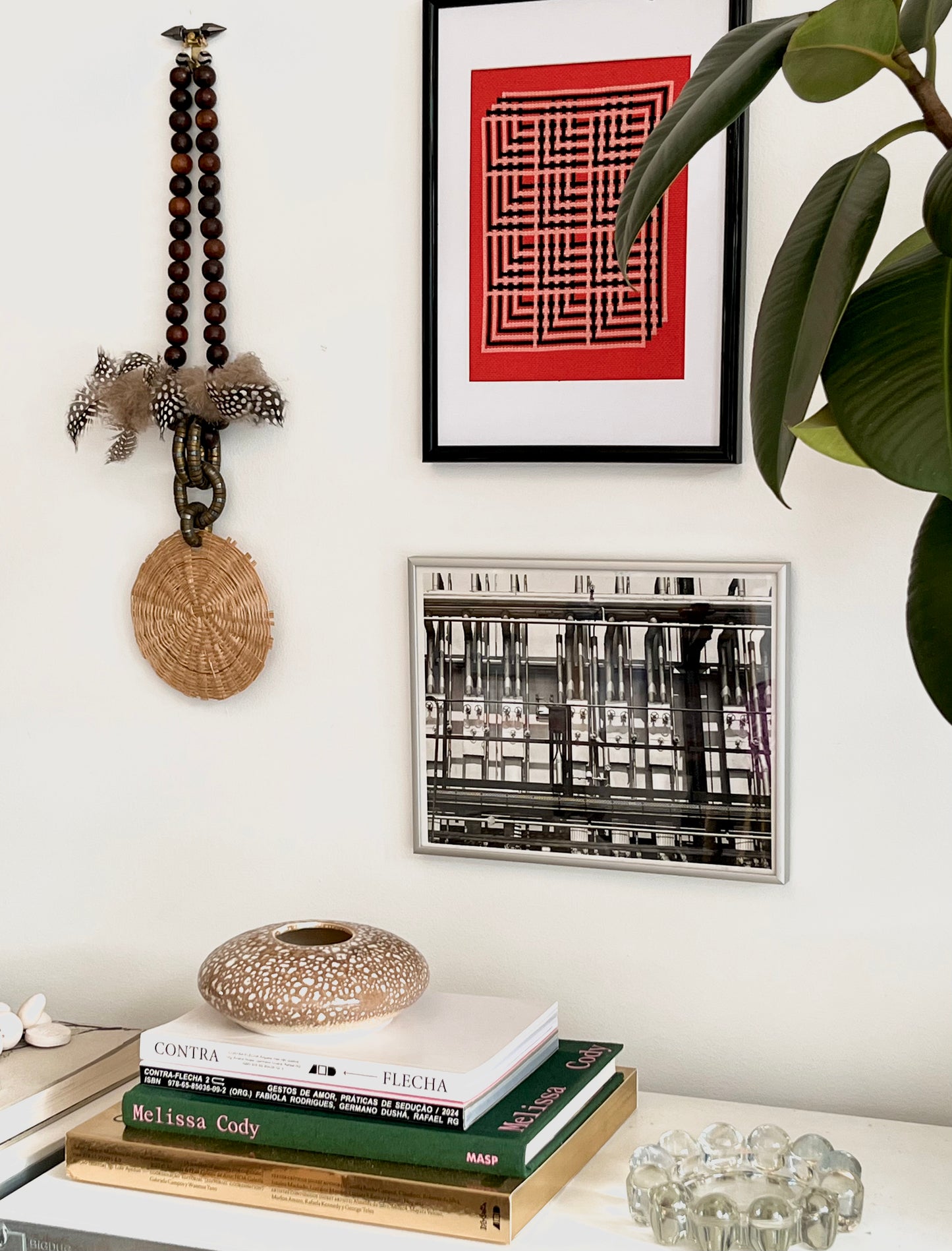Framed Knit - Red Mirante - A4