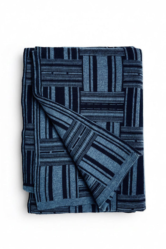 Best merino blanket UK BLUE AMBAR 