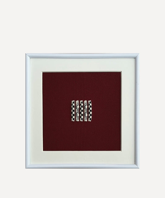 Framed Knit #003c - 8"x 8"