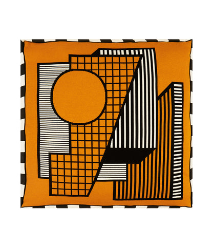 Floor Cushion - Saffron - Ambar Homeware - Knitted in Britain - Camille Walala