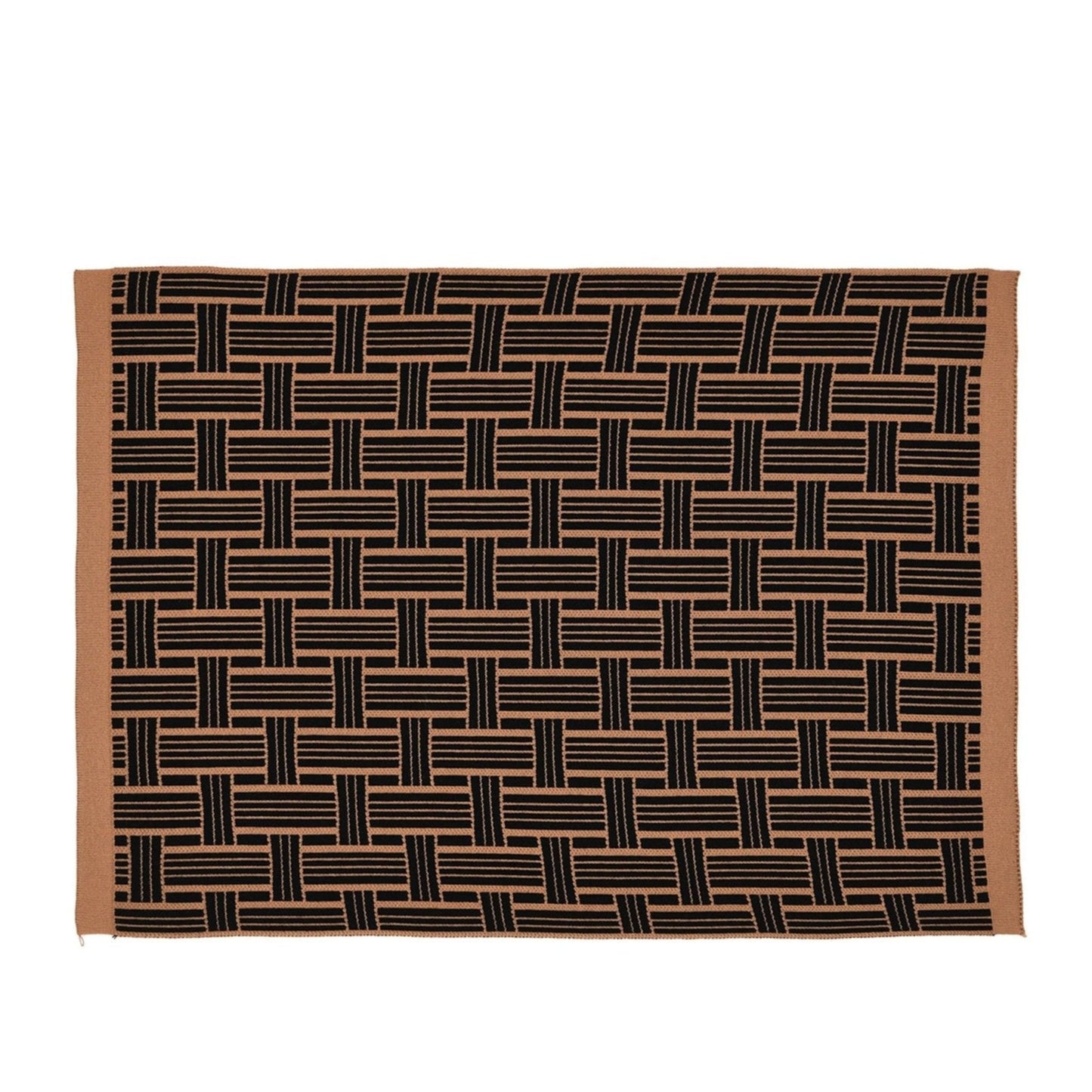 jacquard Placemat Hazelnut - flat dark - Ambar Homeware - tableware