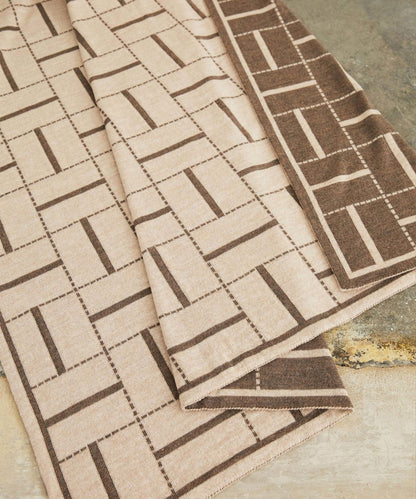 Biombo Merino Wool Blanket - Concrete - Ambar Homeware