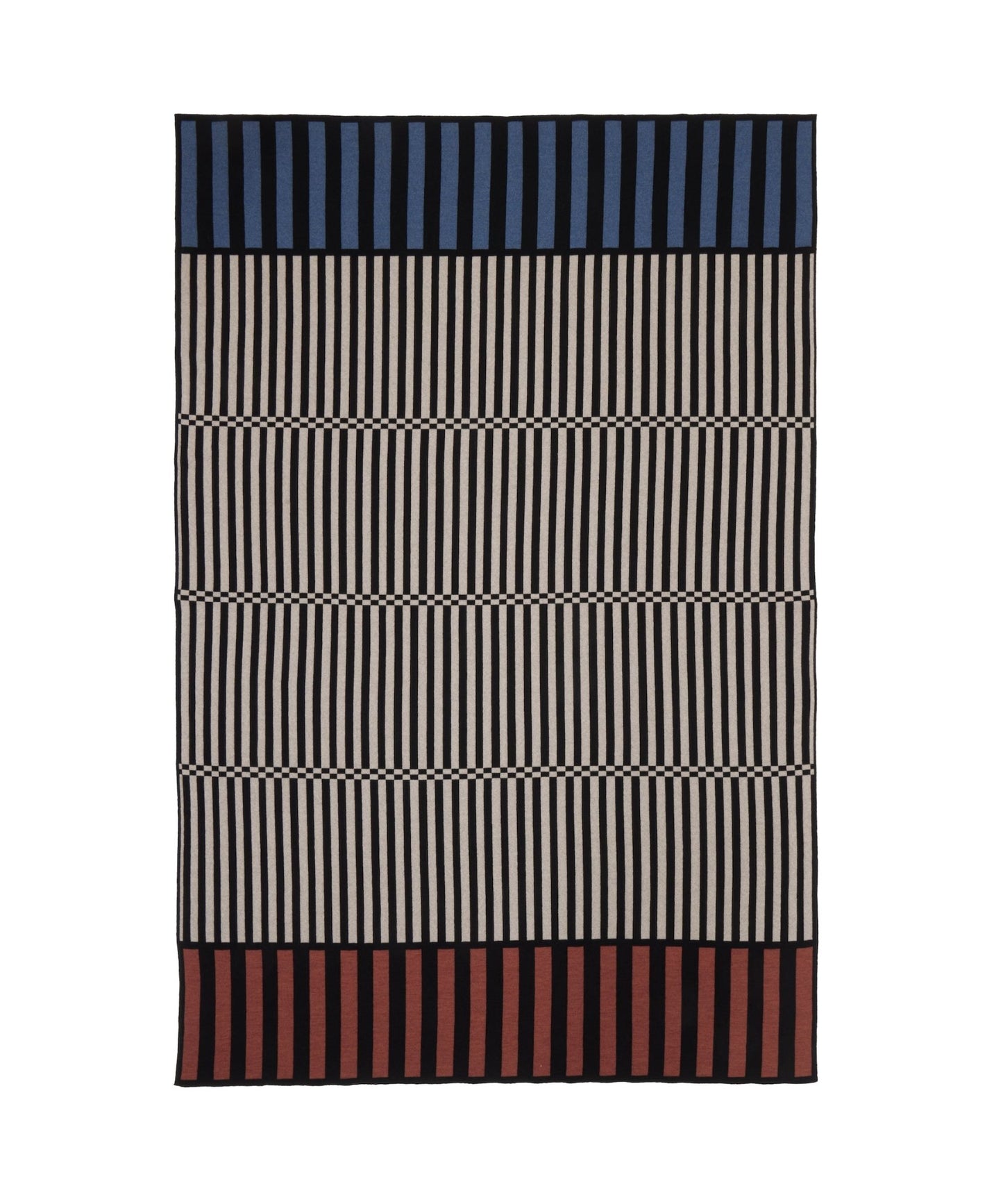 Check the Stripe Merino Blanket - Two Scoops