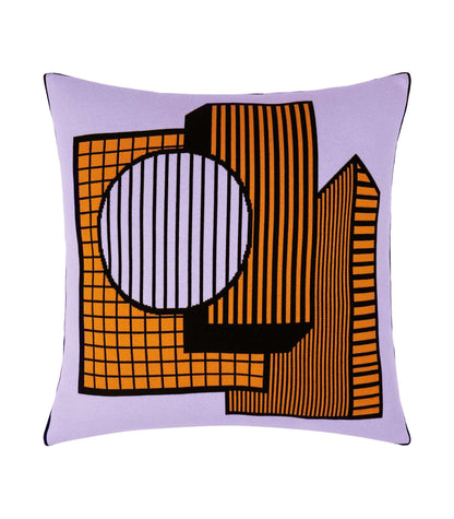 Cityscape Square Cushion - Spice - Ambar Homeware - Camille Walala