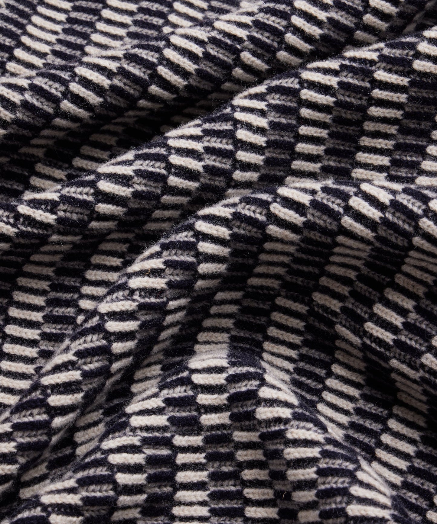 Cozy Checkers Lambswool Blanket - Electric Blue