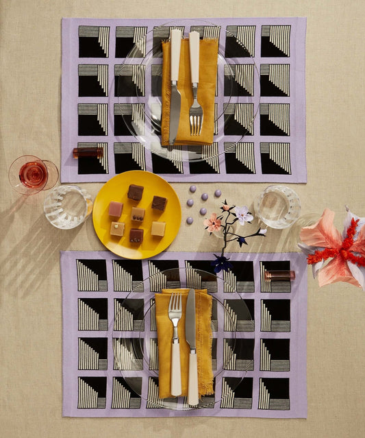 Camille Walala Placemat - Lavender