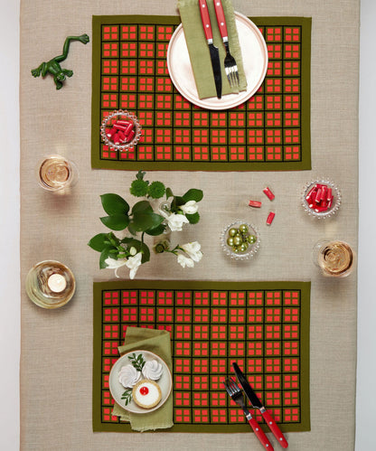 Retro Tiles - Jacquard Placemat